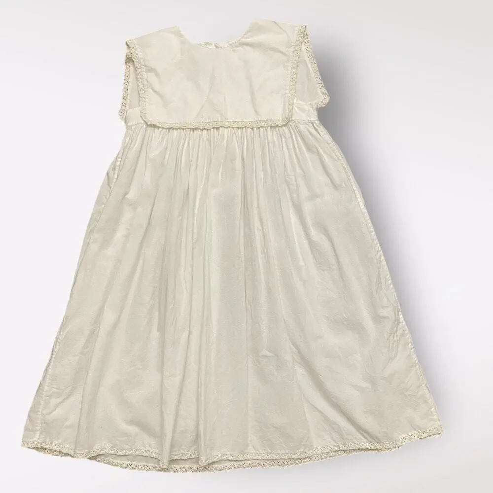 Bella Luna by Strasburg Vintage Girls Dress‎ Size 4 White Lace Cottagecore